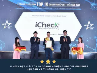 iCheck đạt giải TOP 10 Doanh nghiệp Cung cấp giải pháp hậu cần và thương mại điện tử