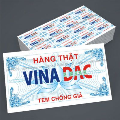 In tem chống hàng giả giá rẻ tại Hà Nội